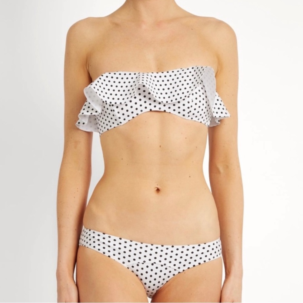 NWOT Lisa Marie Fernandez Polkadot Neoprene Bikini Bottom Size S/M